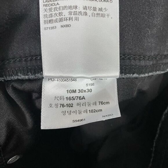 Levi’s Mid Rise Black Pull On Skinny Jeans - Picture 5 of 5